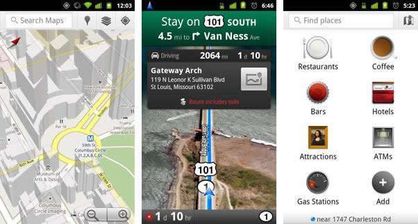 Google-maps with navigation beta 